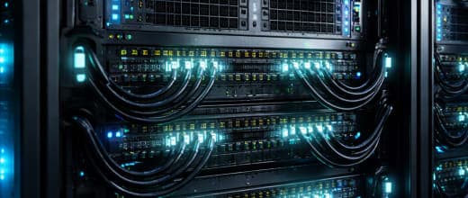 Terminal y backend representando infraestructura